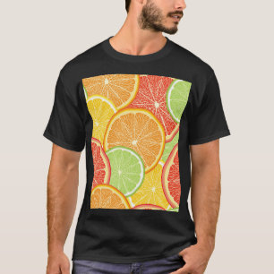 Grapefruit und orange abstrakter Hintergrund. T-Shirt
