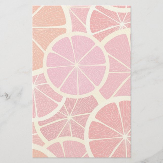 Grapefruit Vintag Briefpapier (Vorderseite)