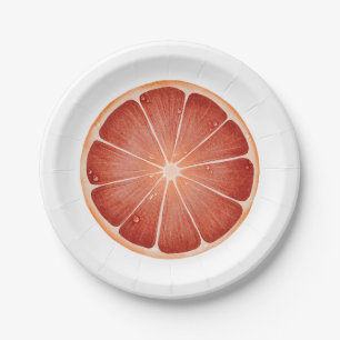 Grapefruitpapierplatte Pappteller