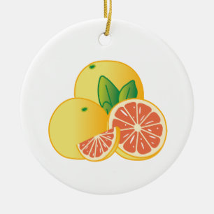 Grapefruits Keramik Ornament