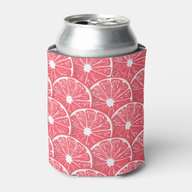 Grapefruitscheiben Dosenkühler (Kanne Vorderseite)