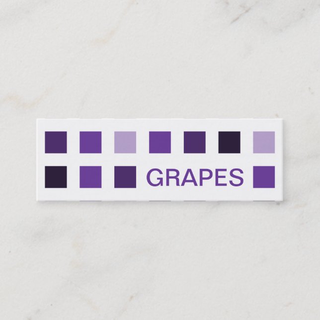 GRAPEN (Mod-Quadrate) Mini Visitenkarte (Vorderseite)