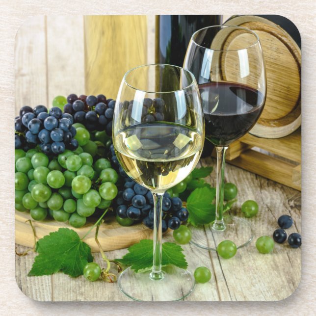 grapes and wine coaster set getränkeuntersetzer (Vorderseite)