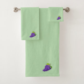 Grapes Badhandtuch Set