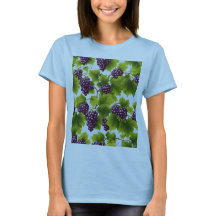 Grapevine de raisins pourpres T-shirt de base pour