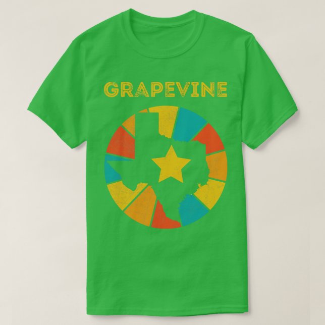 Grapevine Texas Vintag Distressed Souvenir 1 T-Shirt (Design vorne)