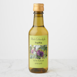 Grapevine violet et Étiquette de bouteilles de vin