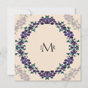 Grapevine Wreath Wedding Jubiläum Einladung