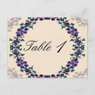 Grapevine Wreath Wedding Tischnummer
