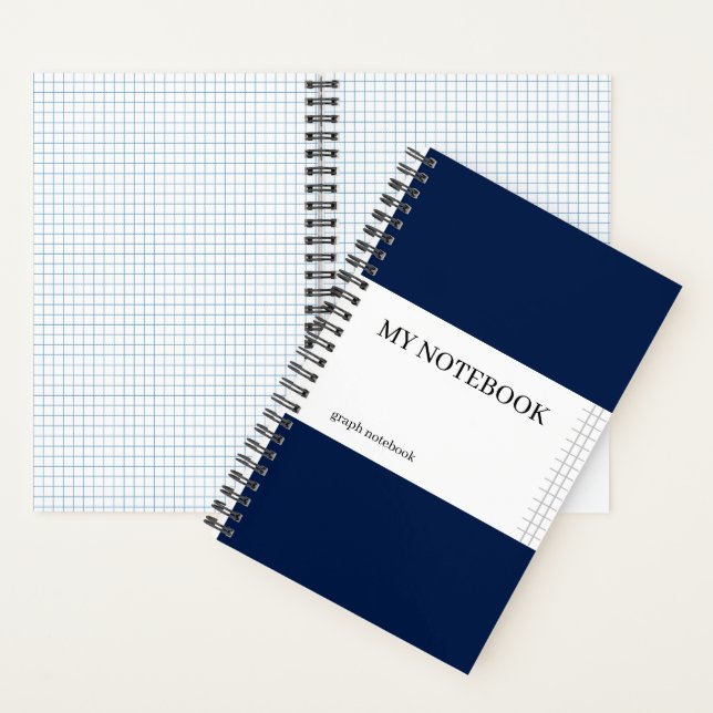 Graph Paper Notebook - Oxford Navy Notizbuch (Innen)