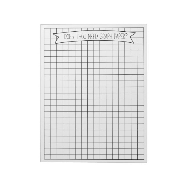 Graph Paper Notizblock (Rotiert)