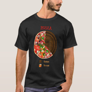 Graph Pizza Gegessen Um Kreisdiagramm zu essen T-Shirt