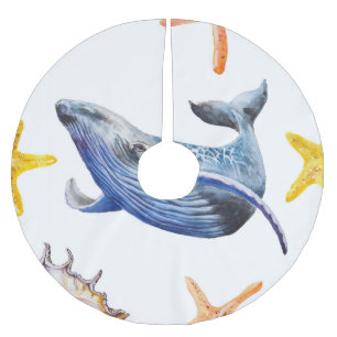 Graph Whale Polyester Weihnachtsbaumdecke