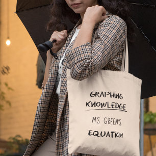 Graphen Knowledge Personalisiert Math Teacher Tragetasche