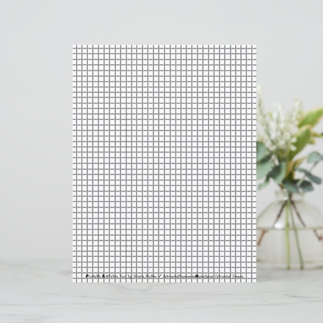 Graphen-Linien-Rasterpapier für Mathematik oder Ze (Stehend Vorderseite)
