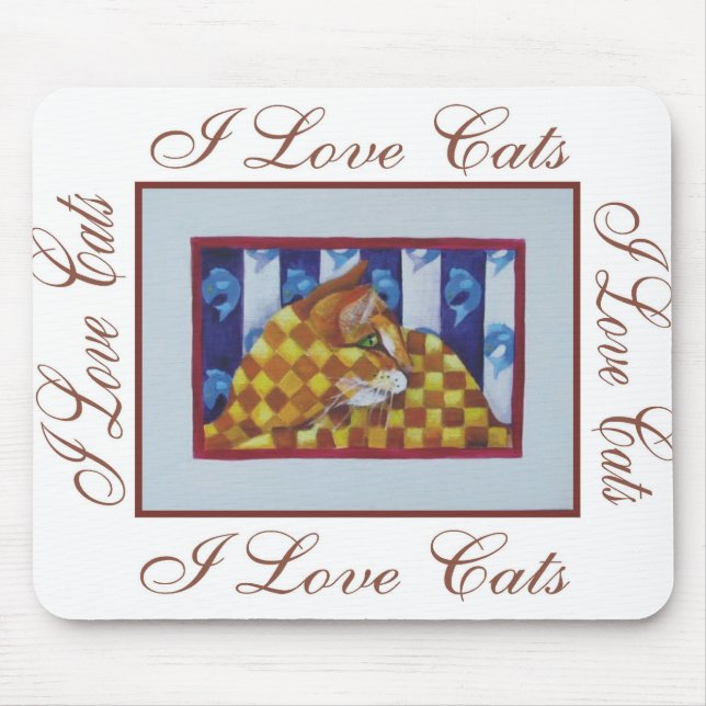 Graphic2i Liebekatzen Mousepad (Vorne)