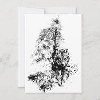 Graphic Art Gray Wolf Wildlife Animal Nature