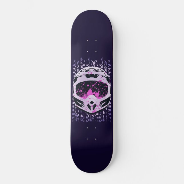Graphic Dirt Bike Helmet Skateboard (Vorderseite)