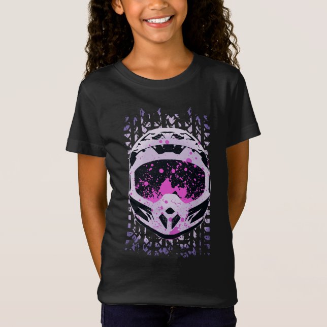 Graphic Dirt Bike Helmet T-Shirt (Vorderseite)