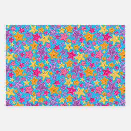 Graphic Dolphin Starfish Bold Under the Sea Geschenkpapier Set