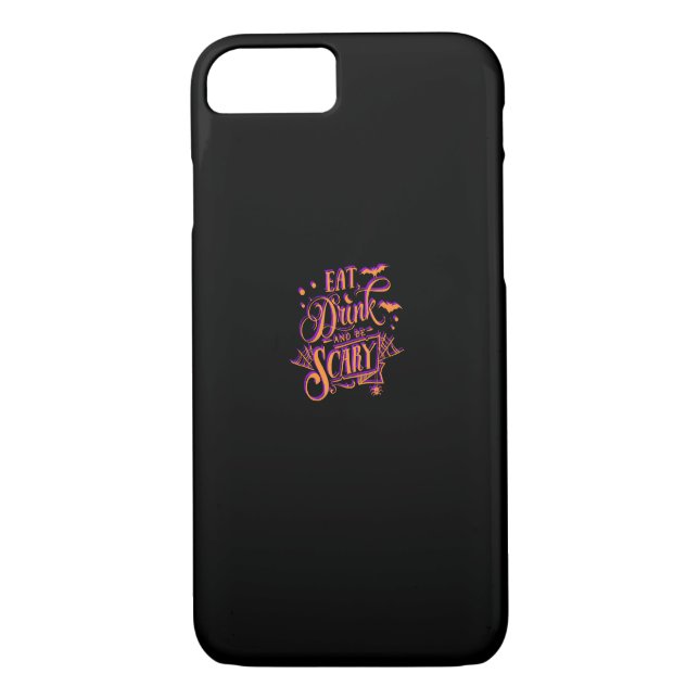 Graphic Eat Drink And Be Scary Halloween Party Fal Case-Mate iPhone Hülle (Rückseite)