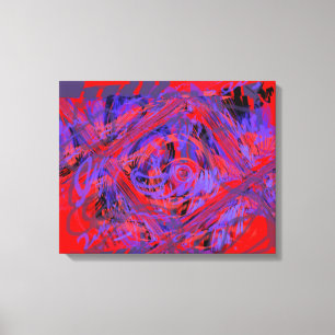 Graphic Explosion Wrapped Canvas Leinwanddruck