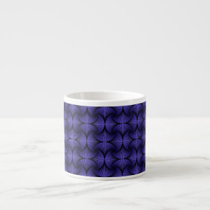 Graphic Geometric 3D Scallop Fan Lila Espressotasse