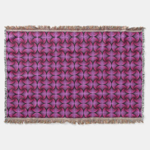 Graphic Geometric 3D Scallop Fan Pink Decke