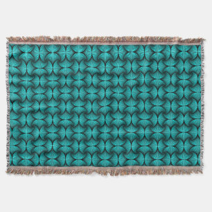 Graphic Geometric 3D Scallop Fan Türkis Decke