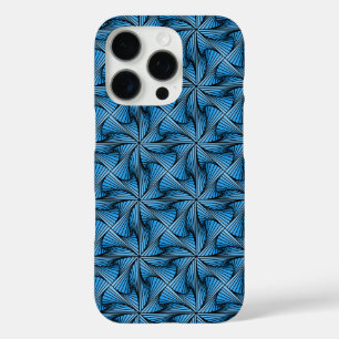 Graphic Geometric 3D Spiral Drehung Blau iPhone 16 Pro Hülle