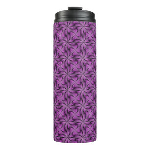 Graphic Geometric 3D Spiral Drehung Pink Thermosbecher
