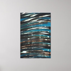 Graphic Grunge Wave Leinwanddruck