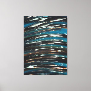 Graphic Grunge Wave Leinwanddruck
