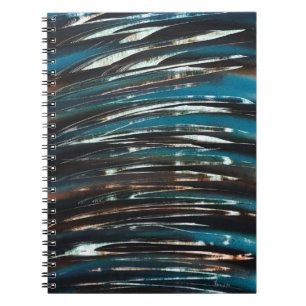 Graphic Grunge Wave Notizblock