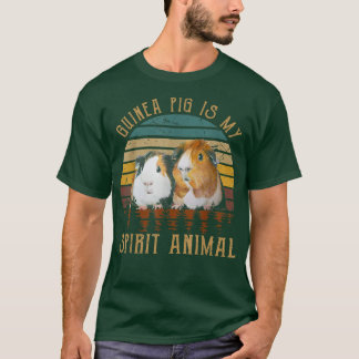 Graphic Guinea Pig ist mein Spirit Animal Funny De T-Shirt