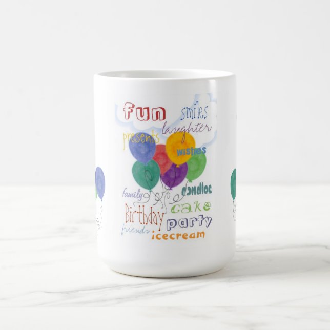 Graphic Happy Birthday Tasse (Mittel)