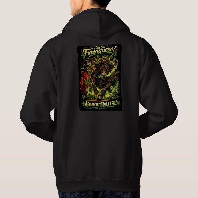 Graphic Hoodie for Men – Bold Gothic Creature Art  (Rückseite)