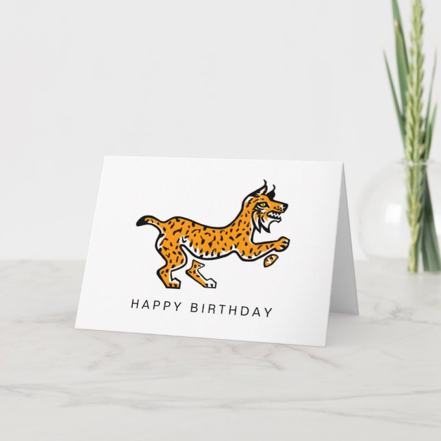 Graphic Iberian LYNX - Wildlife - Nature Karte (Vorderseite)