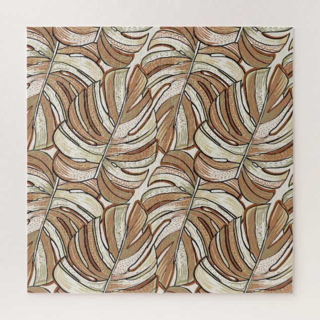 Graphic Monstera Blätter Tropical Design (Vertikal)