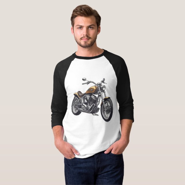 Graphic Motorcycle T-Shirt (Vorne ganz)
