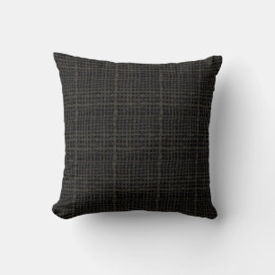 Graphic Natural Colors Woven Burlap Kissen