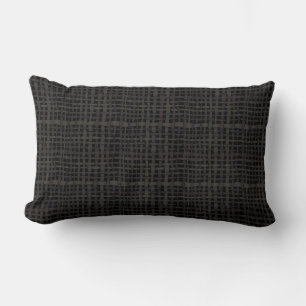 Graphic Natural Colors Woven Burlap Lendenkissen