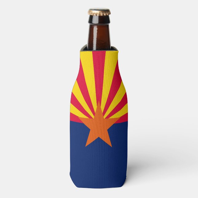 Graphic of a Dynamic Arizona State Flag Flaschenkühler (Flaschenvorderseite)