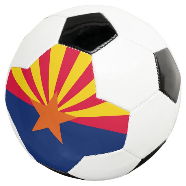 Graphic of a Dynamic Arizona State Flag Fußball (Dreiviertel)