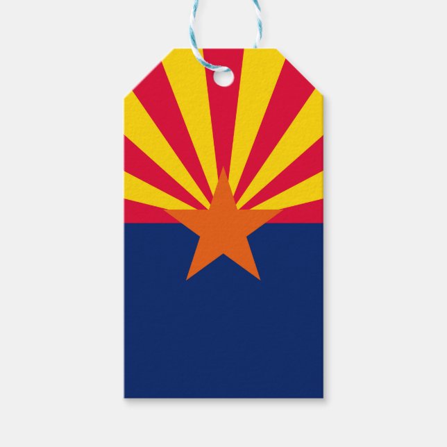 Graphic of a Dynamic Arizona State Flag Geschenkanhänger (Vorderseite)