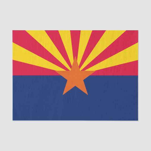 Graphic of a Dynamic Arizona State Flag Seidenpapier (Vorderseite)