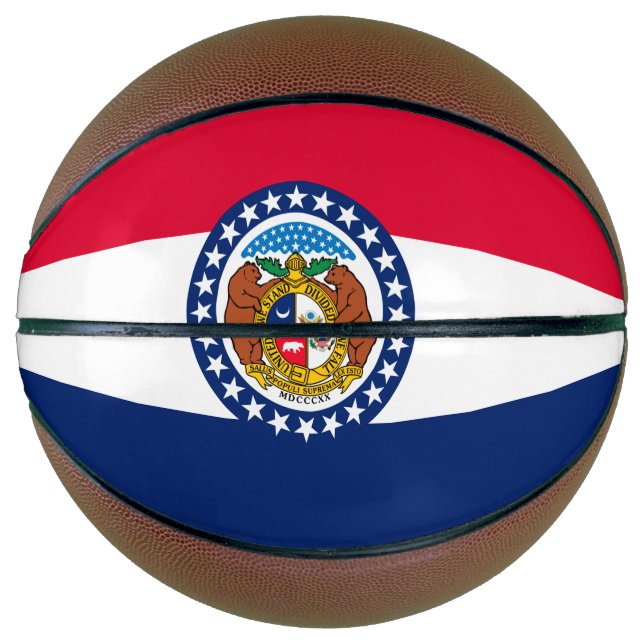 Graphic of a Dynamic Missouri State Flag Basketball (Vorderseite)