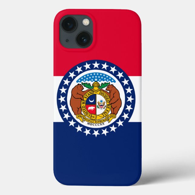 Graphic of a Dynamic Missouri State Flag Case-Mate iPhone Hülle (Rückseite)