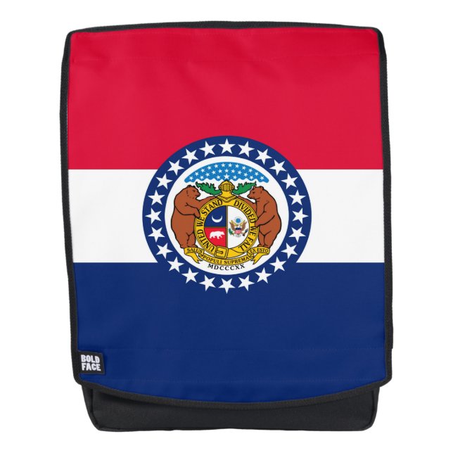 Graphic of a Dynamic Missouri State Flag Rucksack (Vorderseite)