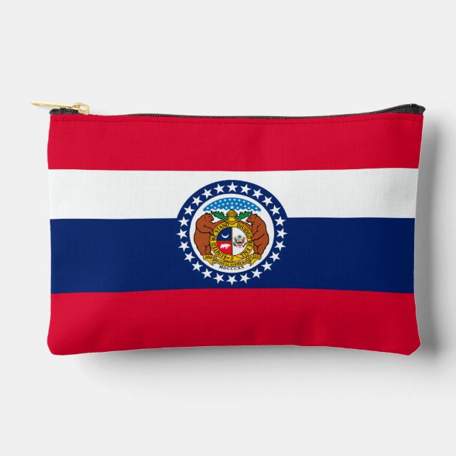 Graphic of a Dynamic Missouri State Flag Zubehörtasche (Vorderseite)